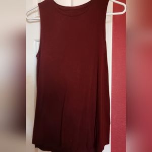 Maroon tunic tank